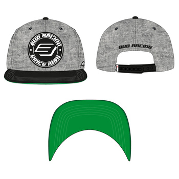 Casquette Bud Racing Patch Grey-Taille unique