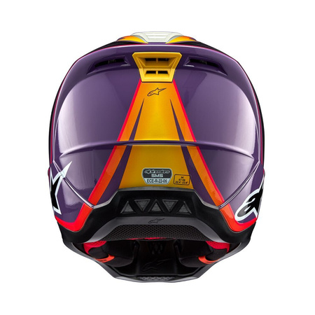 Kask Alpinestars S-M5 Sail Violet Black Silver Glossy