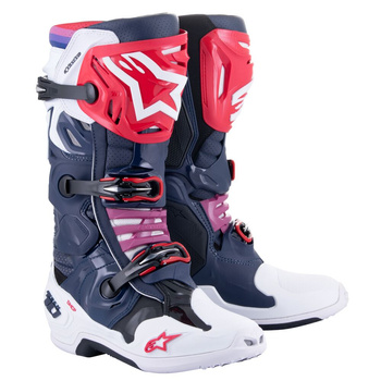 Bottes Alpinestars Tech10 Supervented Night Navy Wh Rainbow 11(45.5)