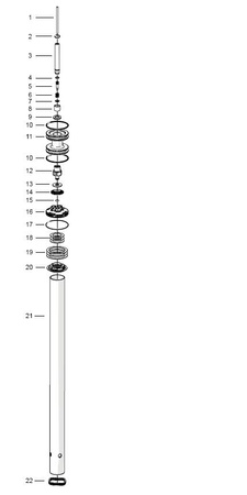 Rod end comp 1.5 fourche Ohlins