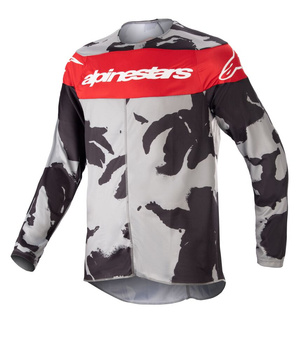 Maillot Enfant Alpinestars Racer Tactical Cast Gray Camo Mars Red M