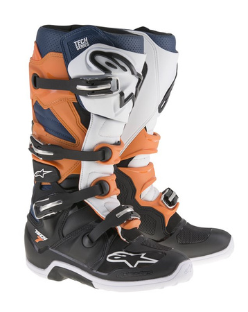 Bottes Alpinestars Tech 7 Black/ Orange/ White /Blue 7 (40.5)