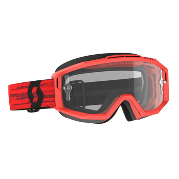 Gogle Scott Split OTG Dark Red / Clear Works