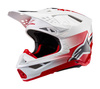 Casque Alpinestars S-M10 Unite Red White Glossy M