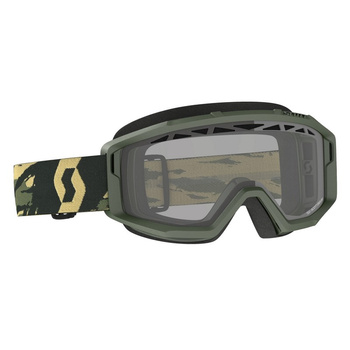 Masque Scott Primal Enduro Camo Kaki / Clear Lens