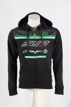 Sweat Enfant Zip Hodded  Team Bud 19 Green/Black 4 ans