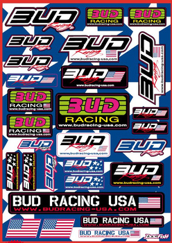 Plaquette stickers Bud/USA 42x30cm
