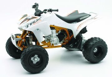 Honda quad 450 TRX 2009 white/gold 1/12° NewRay