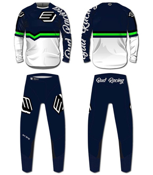Bluza MX koszulka  BUD 95' logo Navy / White / Green XL