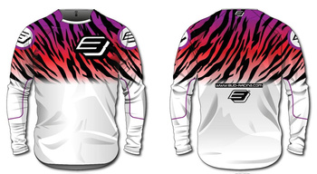 Bluza MX koszulka  Youth BUD Zebra WSX White YXL