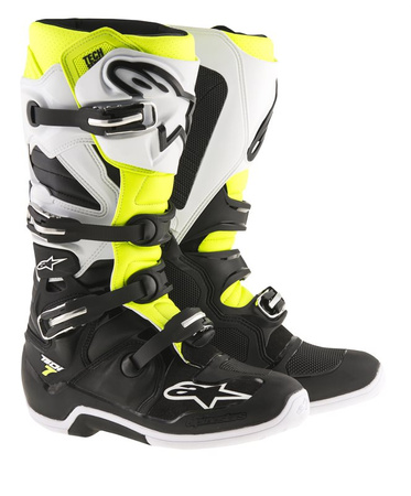 Bottes Alpinestars Tech 7 Black/ White/ Yellow Fluo 5 (38)