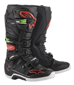 Bottes Alpinestars Tech 7 Black Red Green 13 (48)