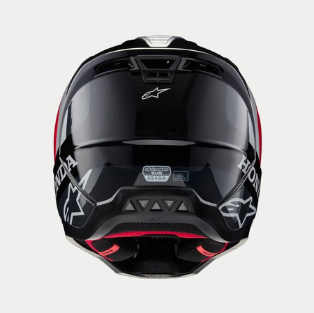 Kask Alpinestars S-M5 Honda Black Red Glossy 