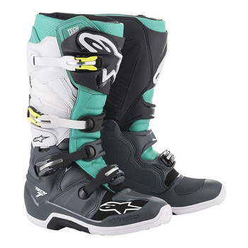 Bottes Alpinestars Tech 7 Dark Gray Teal White 13 (48)