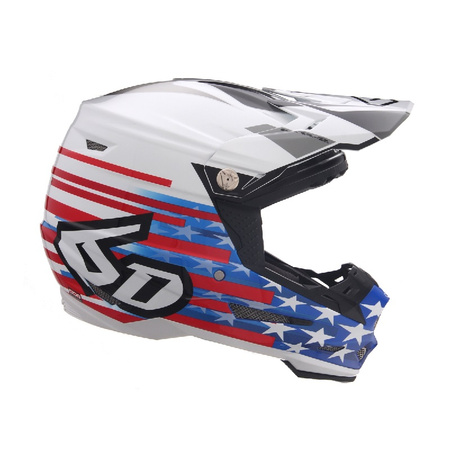 Casque 6D ATR-2 Patriot Red White Blue L