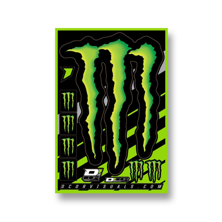 Planche stickers D'cor Monster Energy Claw