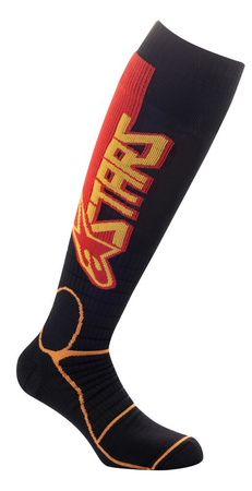 Chaussettes Alpinestars MX Pro Black Yellow Tangerine S