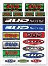 Plaquette 18 stickers Bud (prédécoupés)