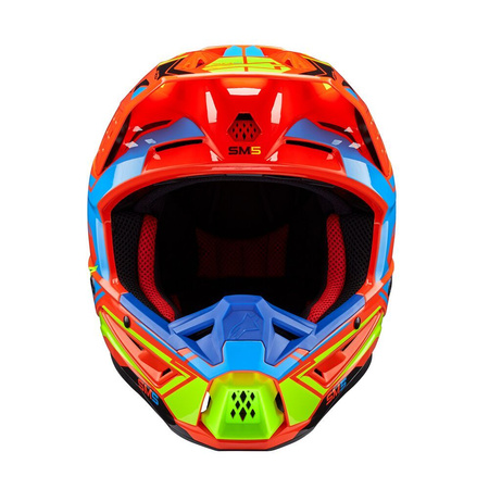 Kask Alpinestars S-M5 Action 2 Orange Fluo Cyan Yellow Fluo Glos 