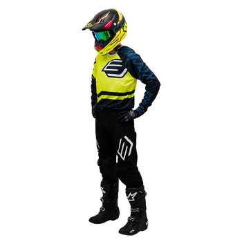 Bluza MX koszulka  Youth BUD 95' logo Yellow Fluo / Black YM