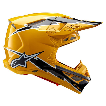 Casque Alpinestars S-M10 Ampress Black Yellow Glossy XS