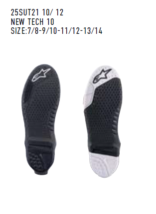 Semelles Alpinestars Tech 10.2 Black 48-49.5(13-14US)