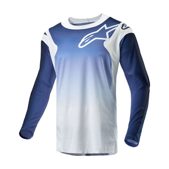 Maillot Alpinestars Racer Hoen White Dark Navy Light Blue M