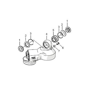 Circlips de rotule d'amortisseur Ohlins TTX46 28/1.0