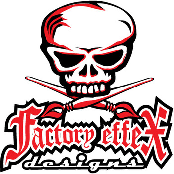 Dealer Packs stickers Factory Effex Skull (x5)