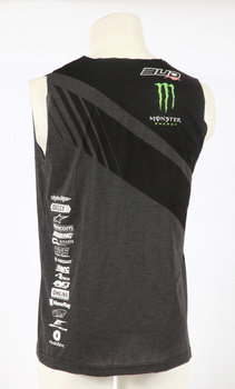 Débardeur girl Team Bud Racing 17 Black/Heather charcoal S