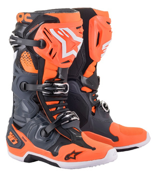 Bottes Alpinestars Tech 10.2 Cool Gray Orange Fluo 7 (40.5)