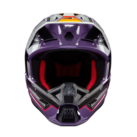 Kask Alpinestars S-M5 Sail Violet Black Silver Glossy