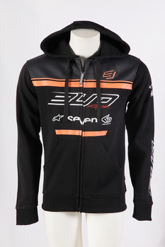 Sweat Enfant Zip Hodded  Team Bud 19 Orange/Black 4 ans