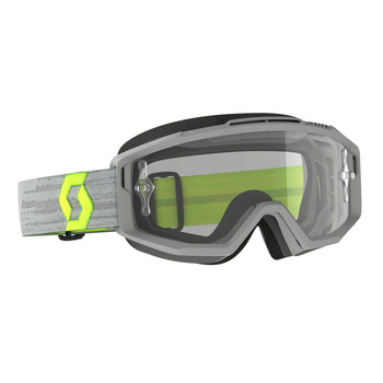 Gogle Scott Split OTG Grey Yellow / Clear Works