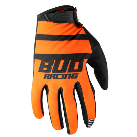 Rękawice MX rękawiczki cross BUD SX Lite Lazer Orange Black 