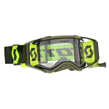 Masque Scott Prospect Super WFS Roll Off Kaki Green neon yellow/Clear