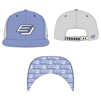 Casquette Bud Racing "B" Lavande White-Taille unique