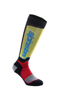 Chaussettes Alpinestars MX Plus Black Red Light Blue L