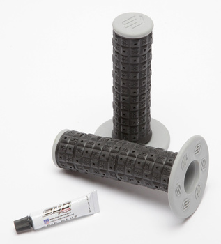 Poignées Bud Racing ISDE grips Flo Orange / Black with glue