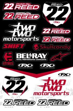 Zestaw naklejek stickers Factory Effex Chad REED
