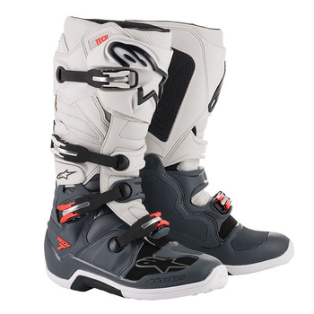 Bottes Alpinestars Tech 7 Dark Gray Light Gray Red Fluo 11 (45.5)