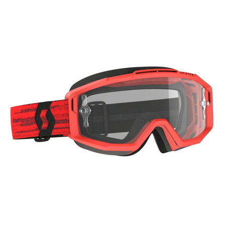 Gogle Scott Split OTG Dark Red / Clear Works