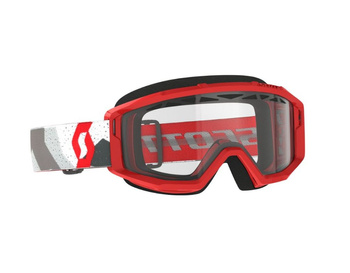 Masque Scott Primal Enduro Camo White Red/ Clear Lens