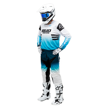 Bluza MX koszulka  BUD Lazer Turquoise / White L