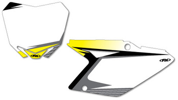 Fonds de plaques Factory Effex 250 RMZ 07/09 white