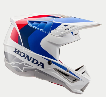 Casque Alpinestars S-M5 Honda White Blue Red Glossy L