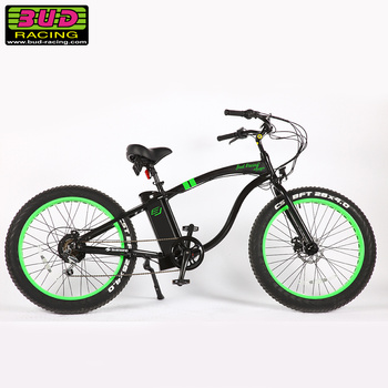 Vélo electrique Beach cruiser Bud racing Line Black/Green