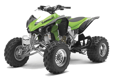 Kawasaki quad 450 KFX 2012 green 1/12° NewRay