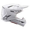 Casque Alpinestars S-M10 Solid White Glossy XS