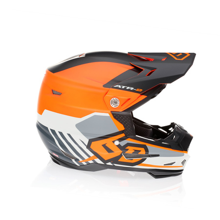 6D dziecięcy kask  ATR-2Y Target Neon Orange YLG